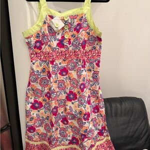 Hanna Andersson Colorful Floral Midi Dress